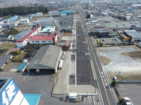 国道拡幅（塩尻市広丘野村）